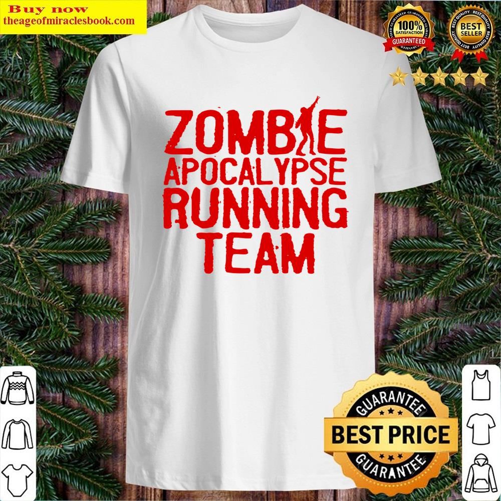 White Zombie Running Design For Men Funny Marathon Halloween Shirt