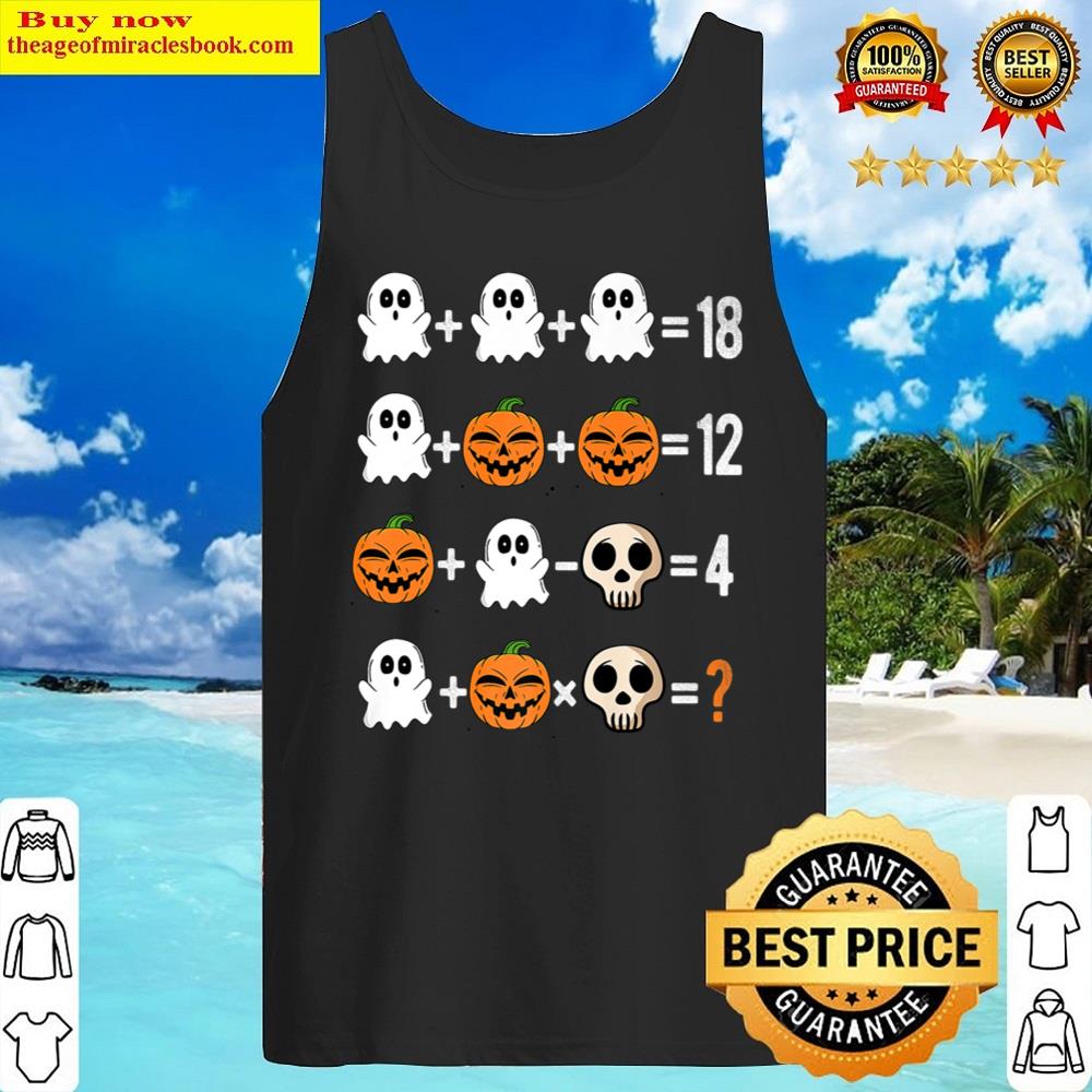 2022 Halloween Order Of Operations Quiz Math Teacher Pumpkin Shirt Tank Top