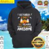 35th birthday october 1987 35 year old t shirt hoodie