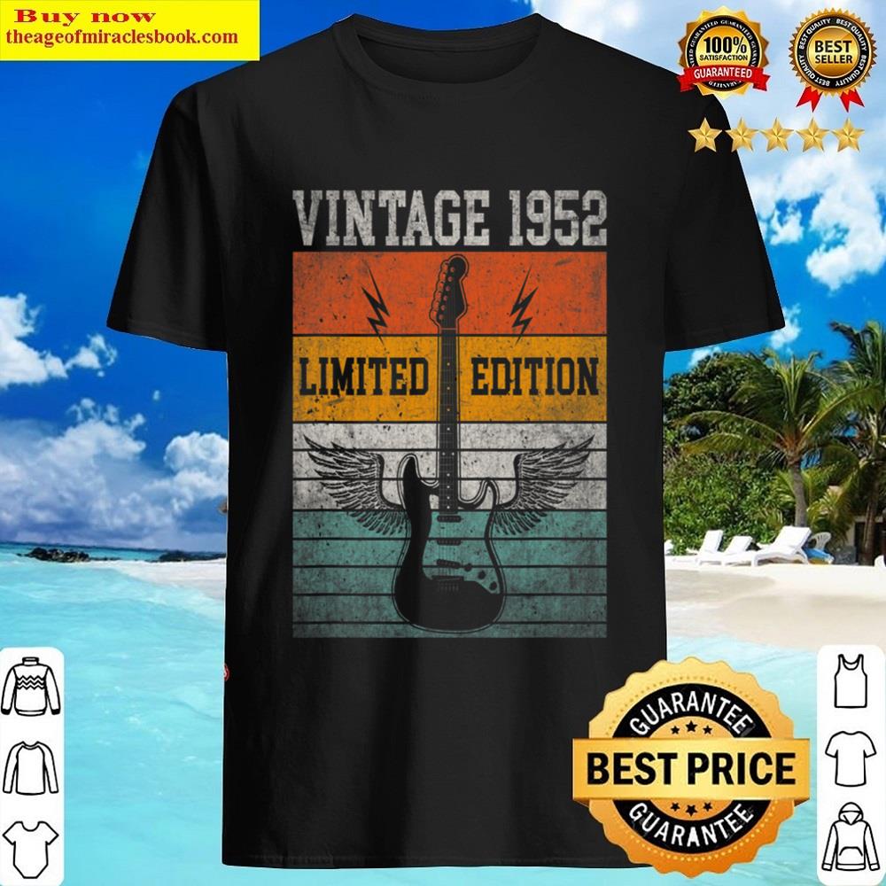 70 Years Old Vintage 1952 Limited Edition 70th Birthday Gift Shirt