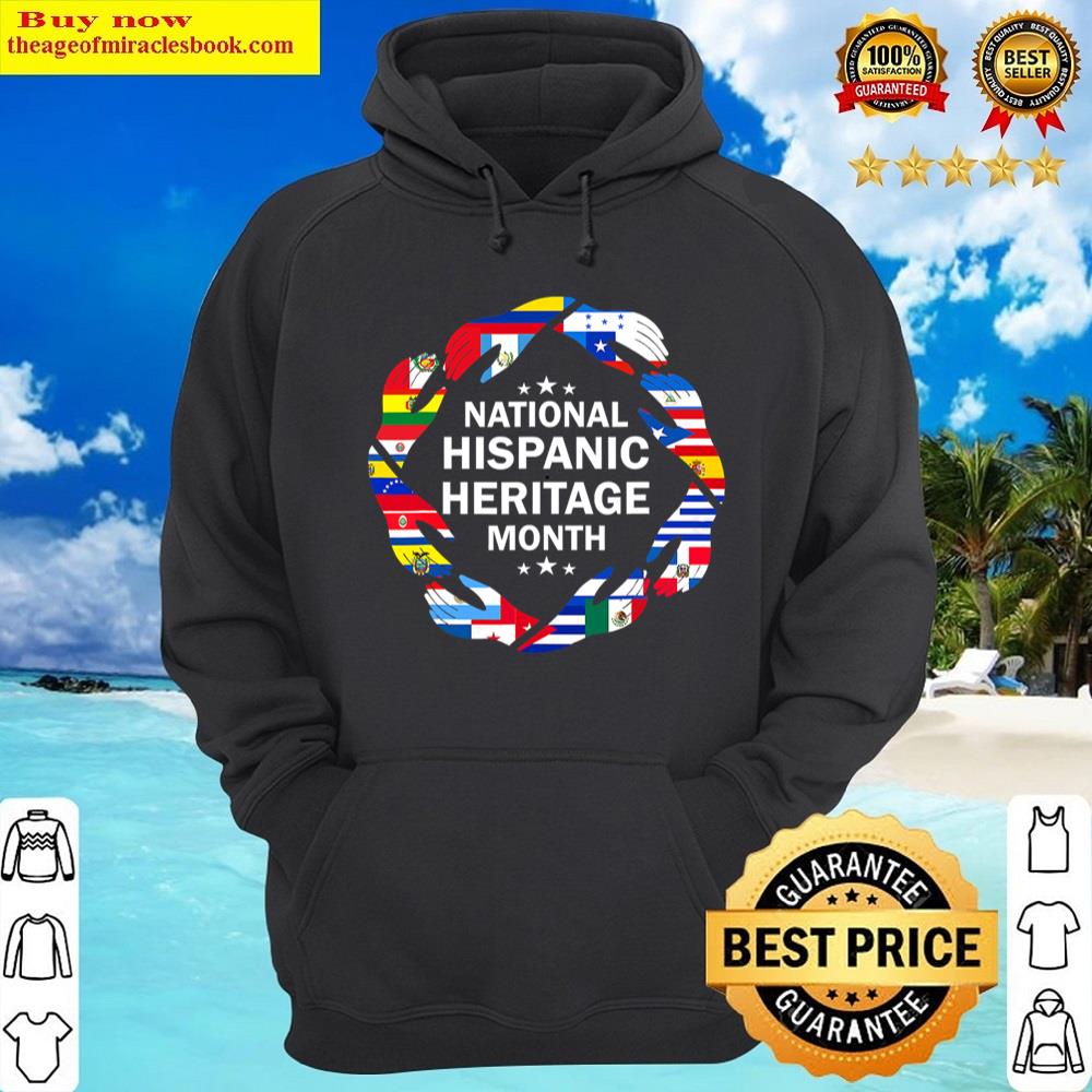 all countries hands heart hispanic heritage month hoodie