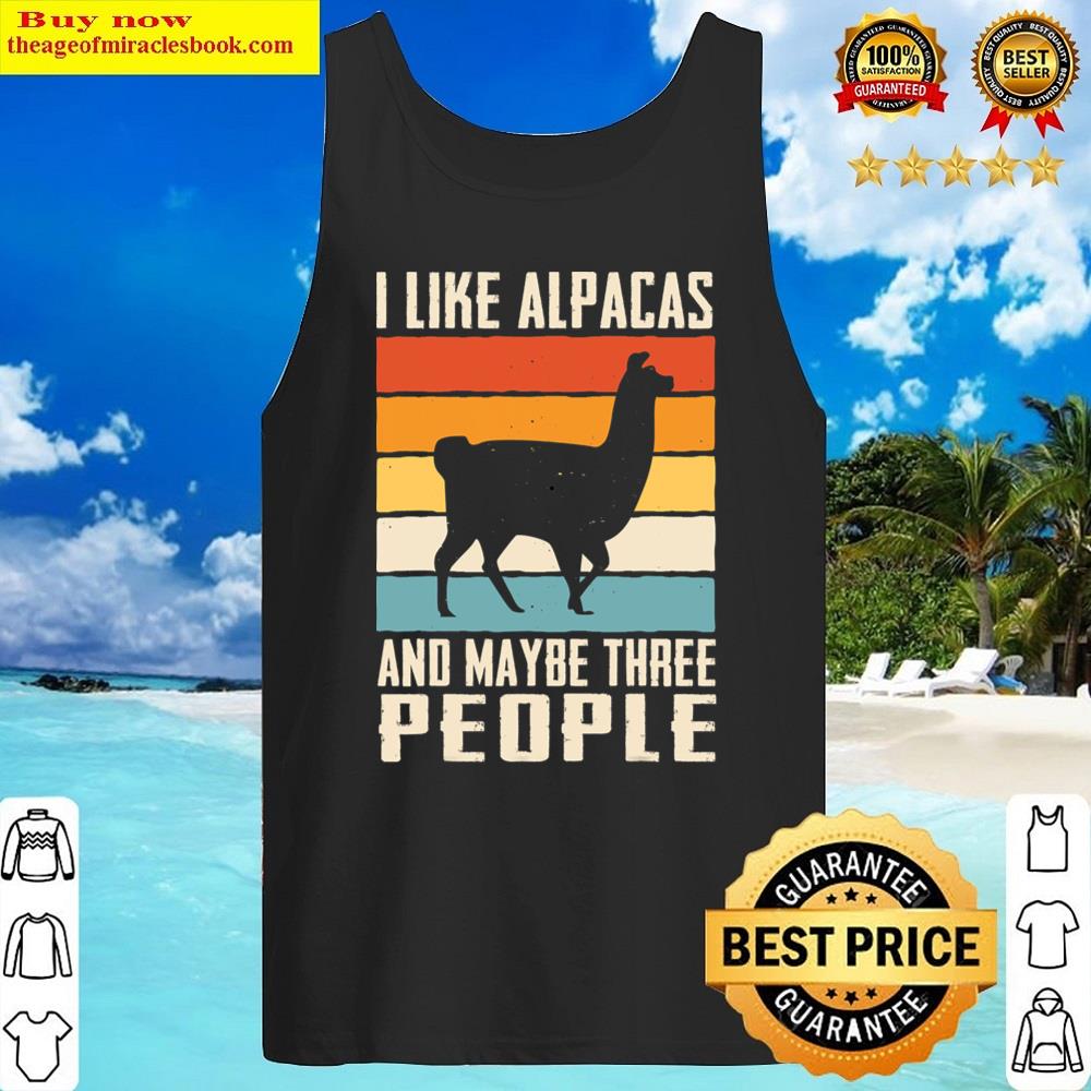 Alpaca Llama Animal Shirt Tank Top