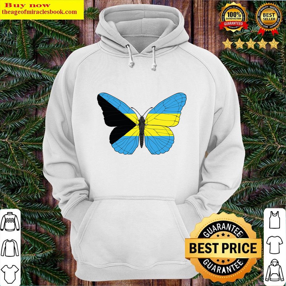 bahamas flag butterfly bahamian graphic hoodie