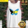 bahamas flag butterfly bahamian graphic tank top