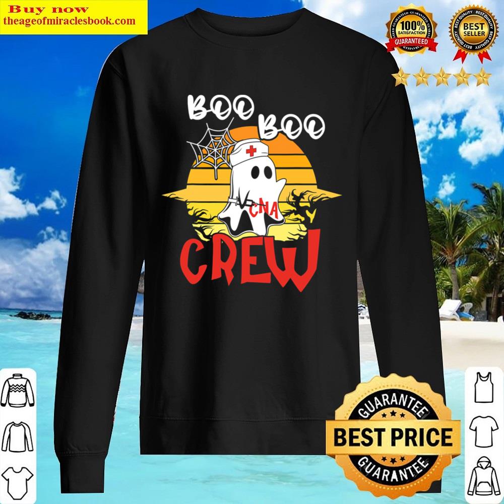Boo Boo Crew Cna Ghost Nurse Costume Girls Funny Halloween Shirt Sweater