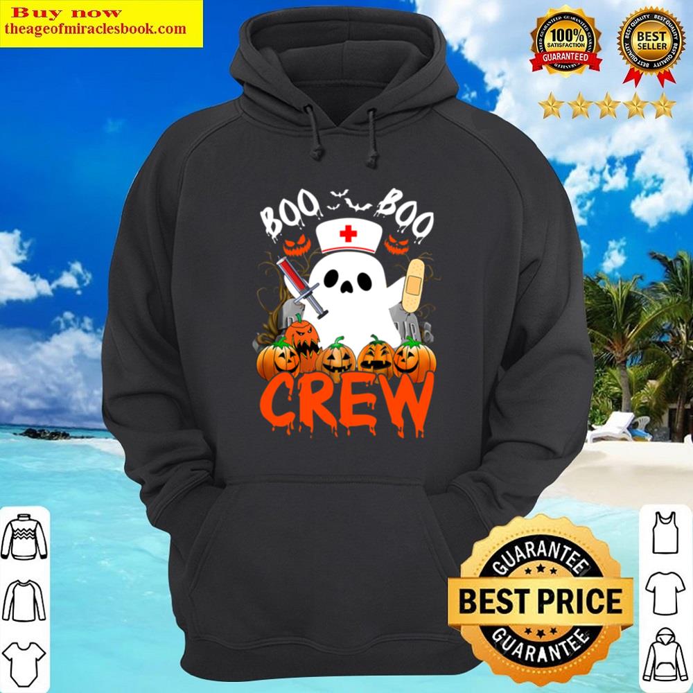 Boo Boo Crew Funny Ghost Ems Emt Paramedic Nurse Halloween Shirt Hoodie