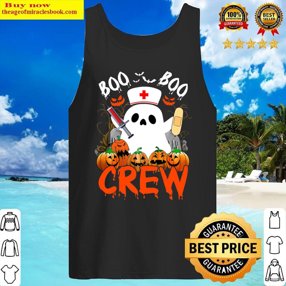 Boo Boo Crew Funny Ghost Ems Emt Paramedic Nurse Halloween Shirt Tank Top