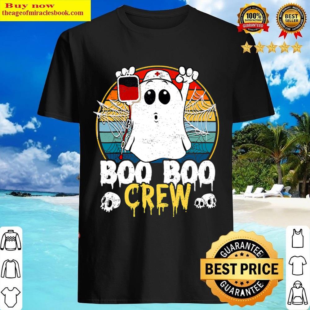 Boo Boo Crew Nurse Ghost Funny Halloween Costume Shirt Shirt