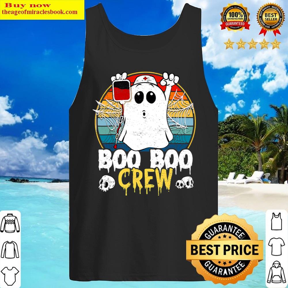 Boo Boo Crew Nurse Ghost Funny Halloween Costume Shirt Tank Top