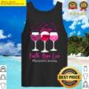 faith hope love wine glass butterfly breast cancer awareness tank top