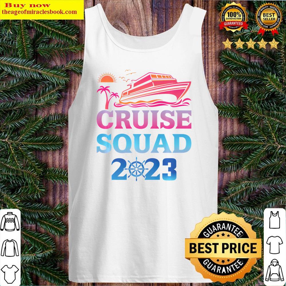 family cruise squad 2023 family matching group squad trip tank top