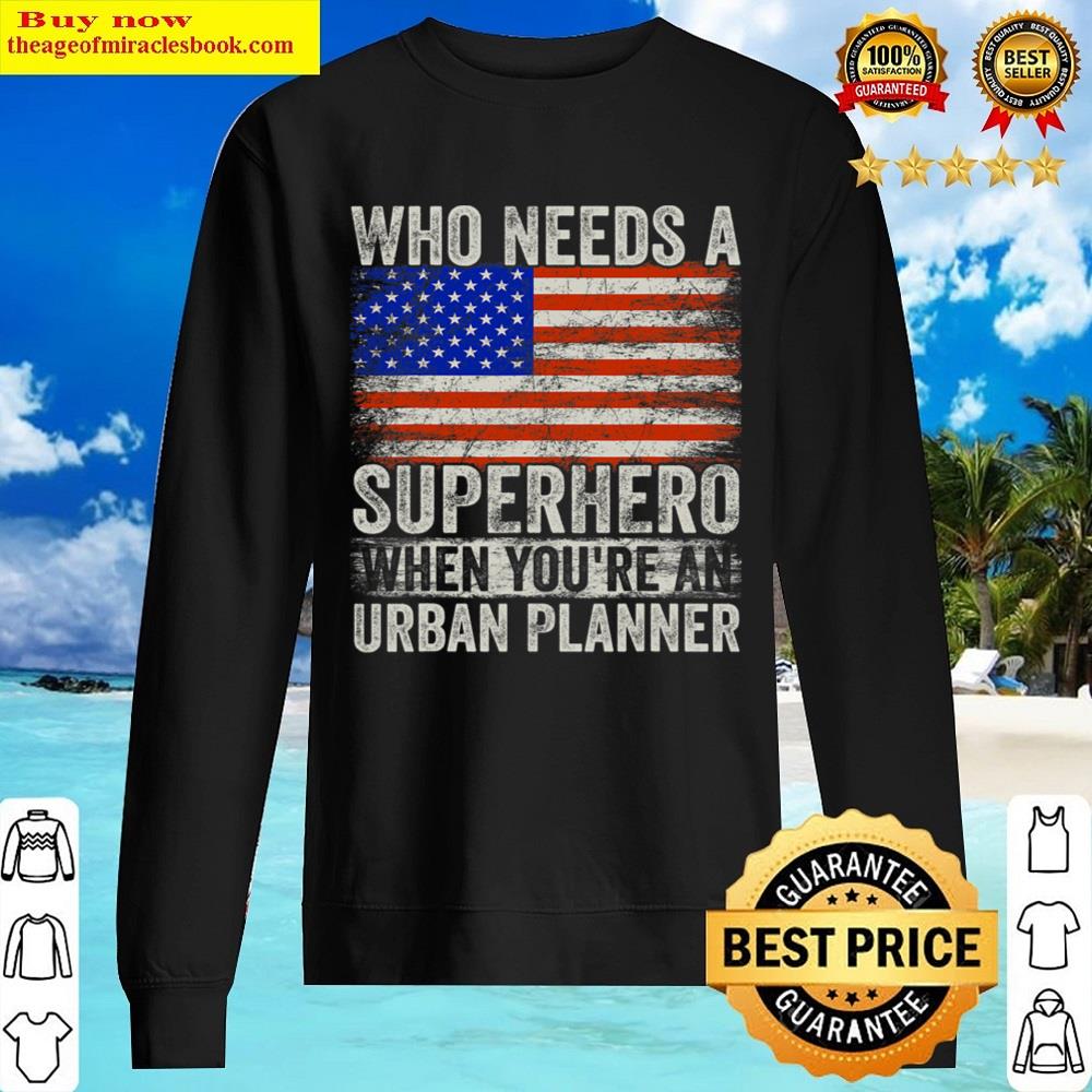 Funny Upholsterer Superhero Vintage Tee For Men Dad Shirt Sweater