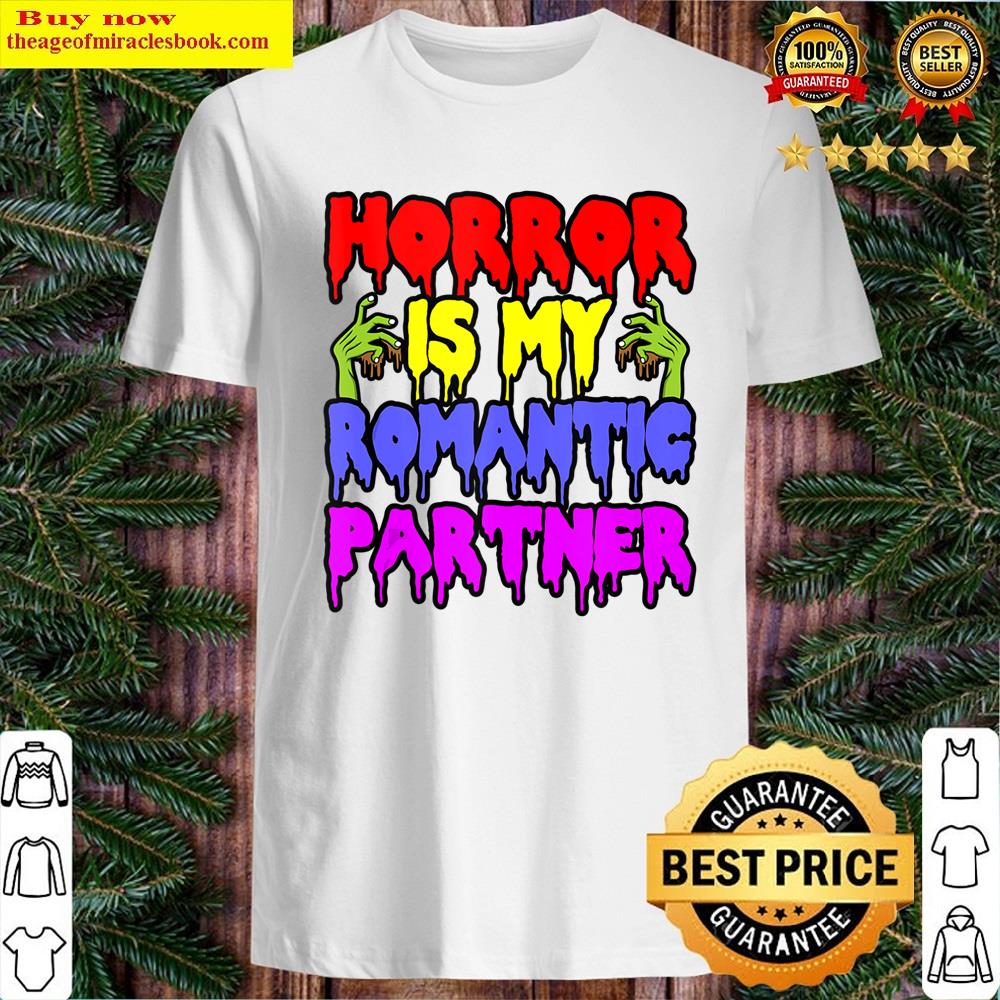Horror Is Favorite Partner Halloween Pumpkin Ghost Graphic Shirt