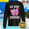 my aunt is a survivor breast cancer awareness unicorn t shirt sweater