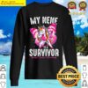 my nene is a survivor breast cancer awareness unicorn t shirt sweater