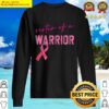 sister of a warrior leopard breast cancer awareness t shirt sweater