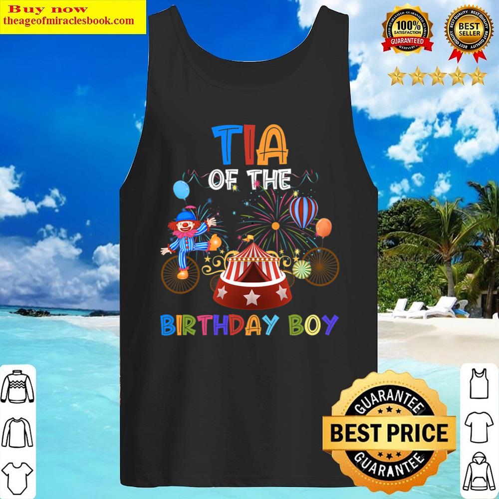 Tia Of The Birthday Boy Ringmaster Circus Birthday Party Shirt Tank Top