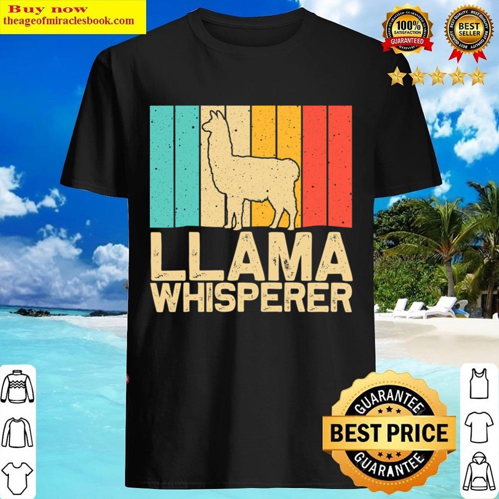 Vintage Llama Art For Men Kids Boys Girls Alpaca Lover Shirt Shirt