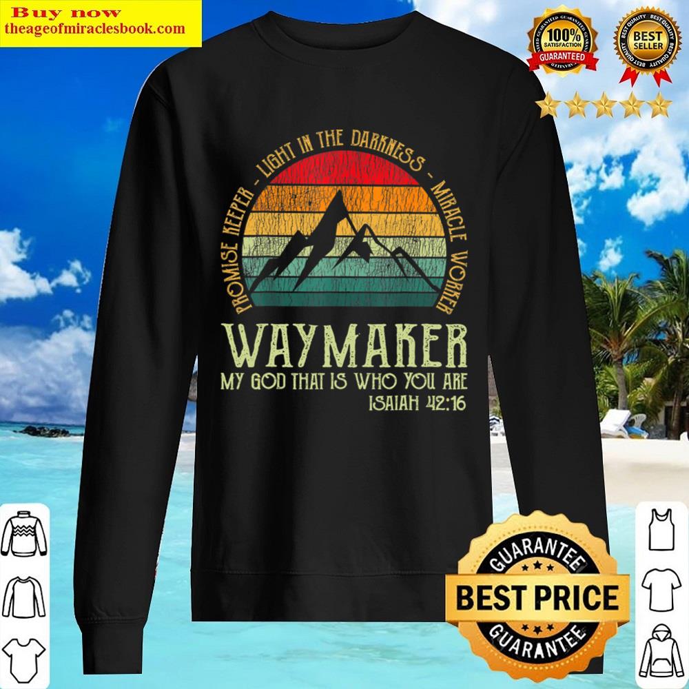 Vintage Waymaker Promise Keeper Miracle Worker Christian Shirt Sweater