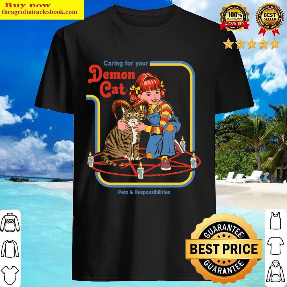 Caring For Your Demon Cat Shirt