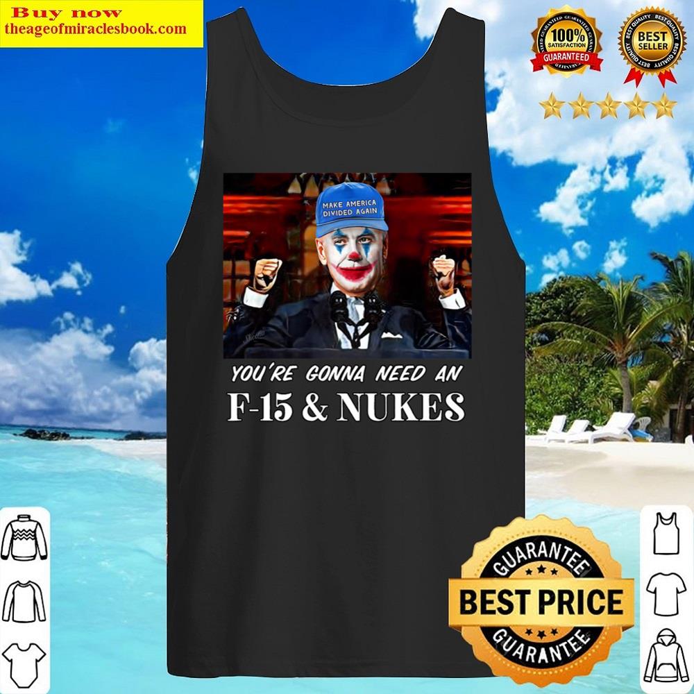 Dark Brandon Halloween Costume Scary Trump Biden F-15 Nukes Shirt Tank Top