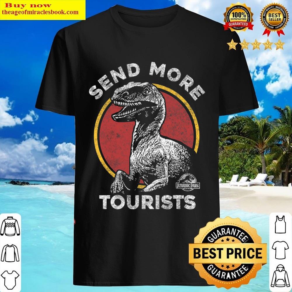 Jurassic Park Send More Tourists Raptor Shirt