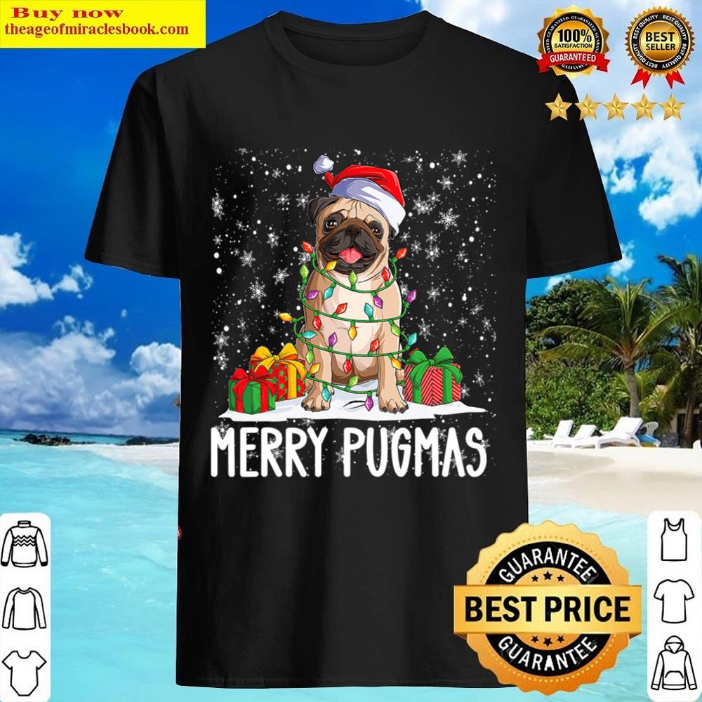 Merry Pugmas 2022 Xmas Pug Christmas Party Pug Lover T-shirt Shirt
