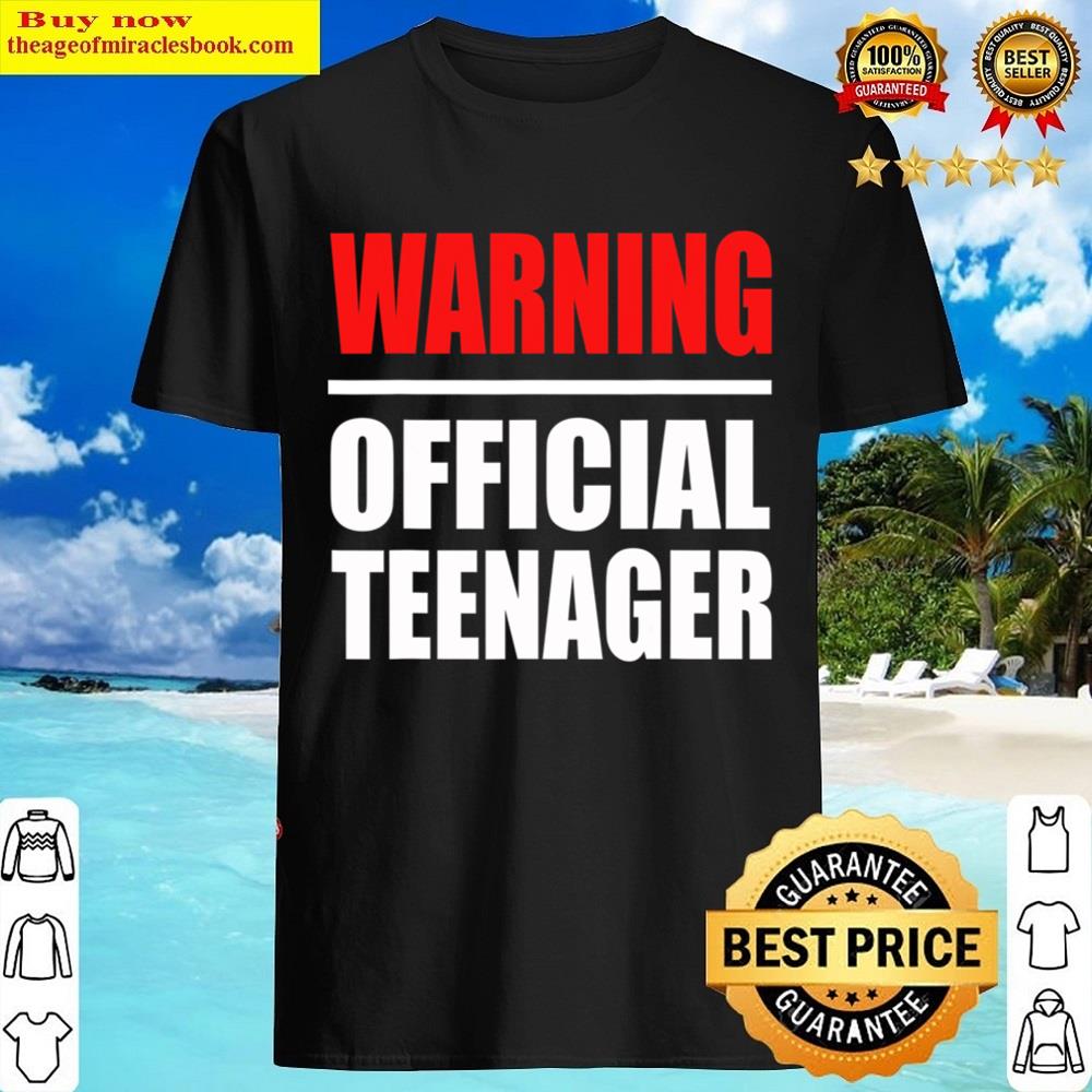 Official Teenager 13th Birthday Gift 13 Year Old Boys Girls Shirt