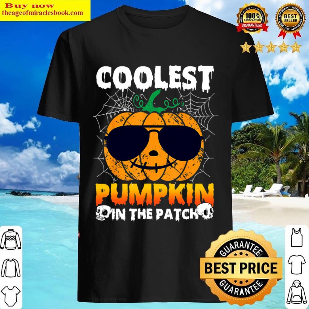 The Boys Halloween Coolest Pumpkin In The Patch Pumpkin Kids Shirt