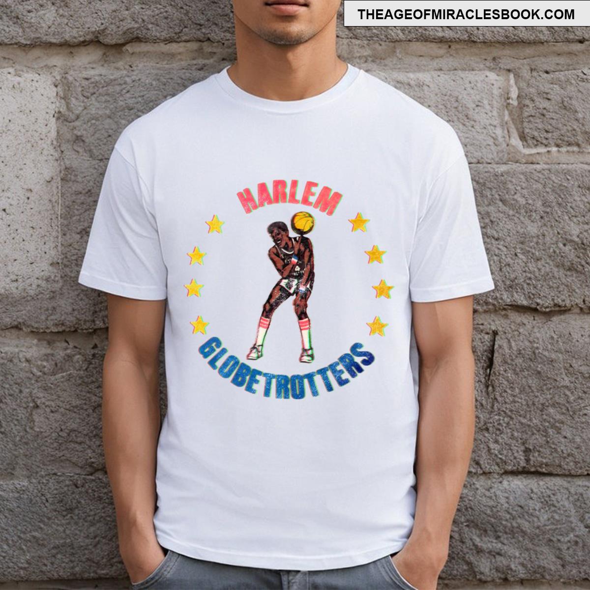 1970s Vintage Distressed Harlem Globetrotters Retro Tee Harlem Globetrotters Retro Basketb T-shirt
