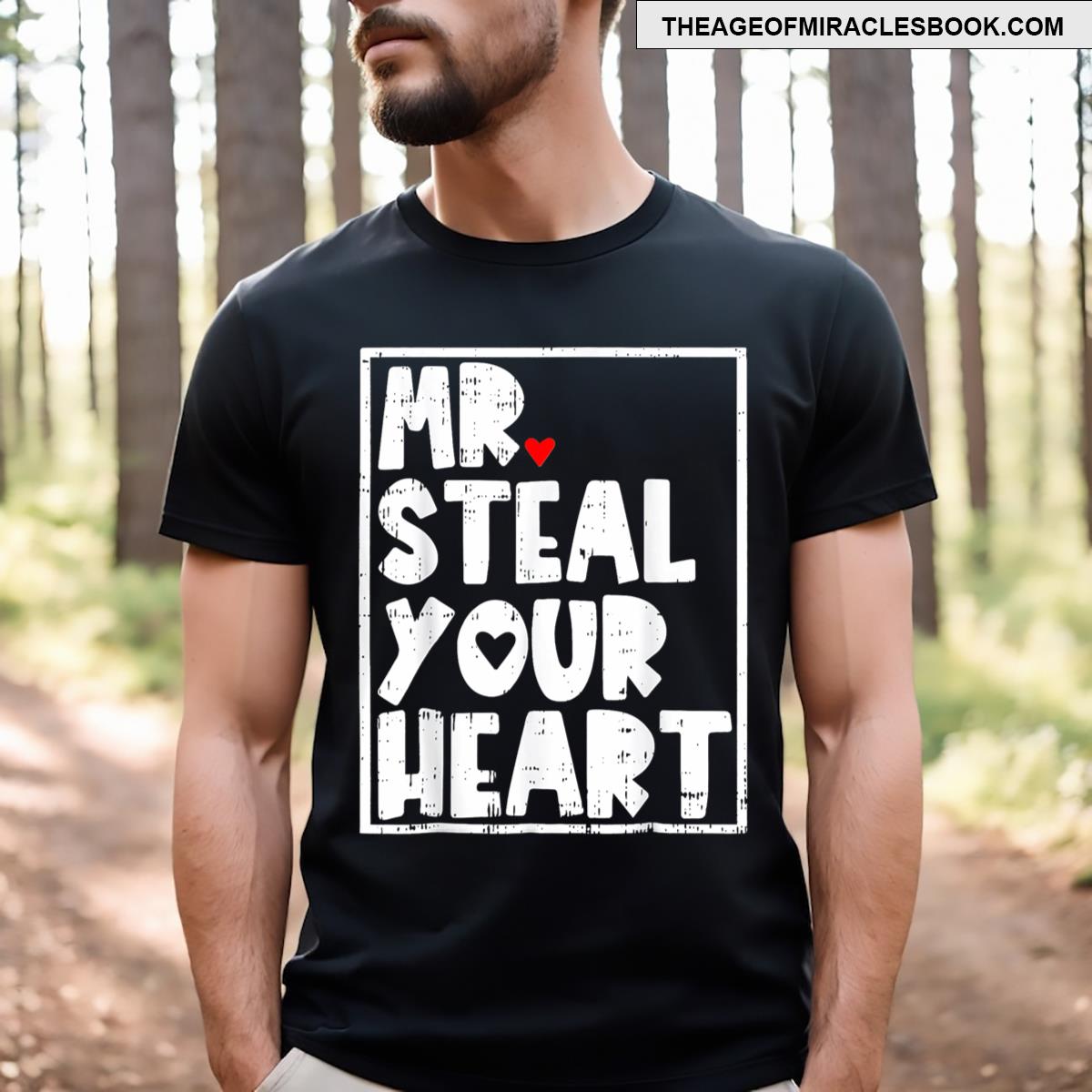 Mr Steal Your Heart Valentines Day T-shirt
