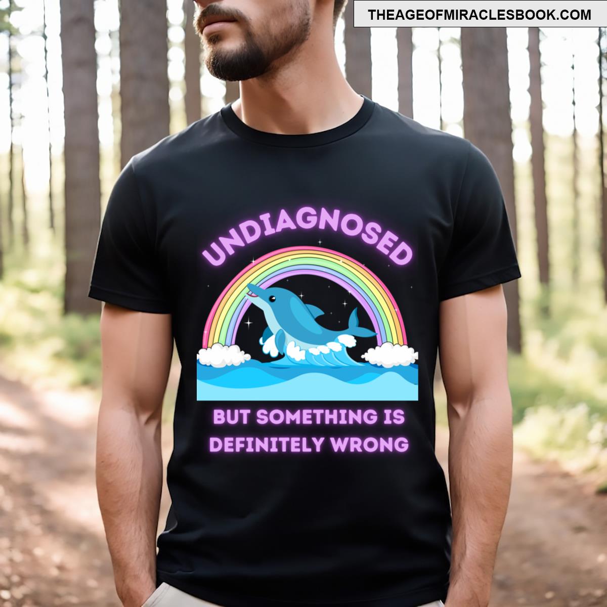 Undiagnosed Dolphin Rainbow For Dark Colors T-shirt